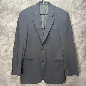 VTG Hugo Boss Galilei Sigma Blazer Suit Jacket Mens 38R Navy 100% Virgin Wool